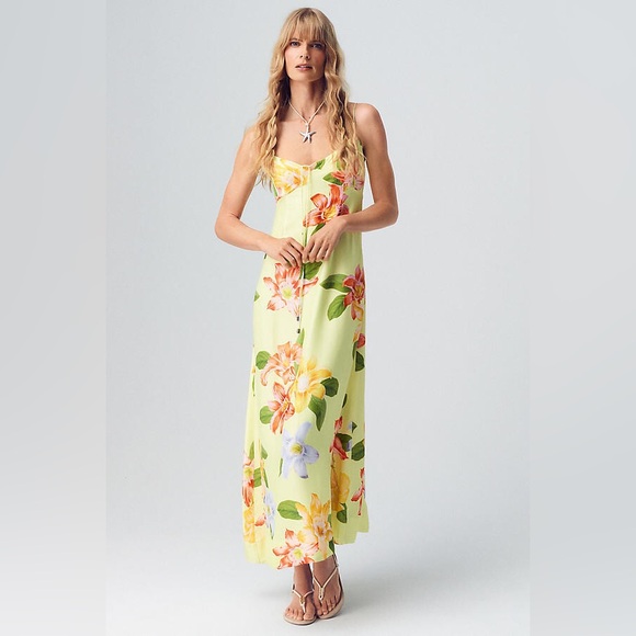 Anthropologie Maeve Sweetheart Slip Maxi Dress - Picture 8 of 8